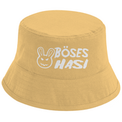Bucket Hat mit Motiv | Böses Hasi | Mallorca Hut für Feiern und Partys Sommerhut
