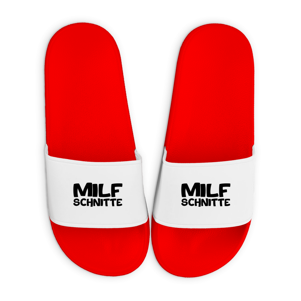 Badelatschen mit Motiv | MILF Schnitte | lustige Badesandalen in vielen Größen und Farben