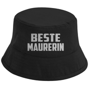 Bucket Hat mit Motiv | Beste Maurerin | Mallorca Hut für Feiern und Partys Sommerhut