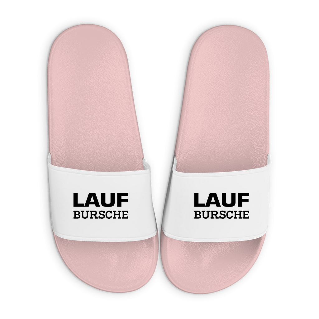 Badelatschen mit Motiv | Lauf Bursche - Laufbursche | lustige Badesandalen in vielen Größen und Farben