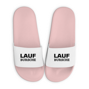 Badelatschen mit Motiv | Lauf Bursche - Laufbursche | lustige Badesandalen in vielen Größen und Farben