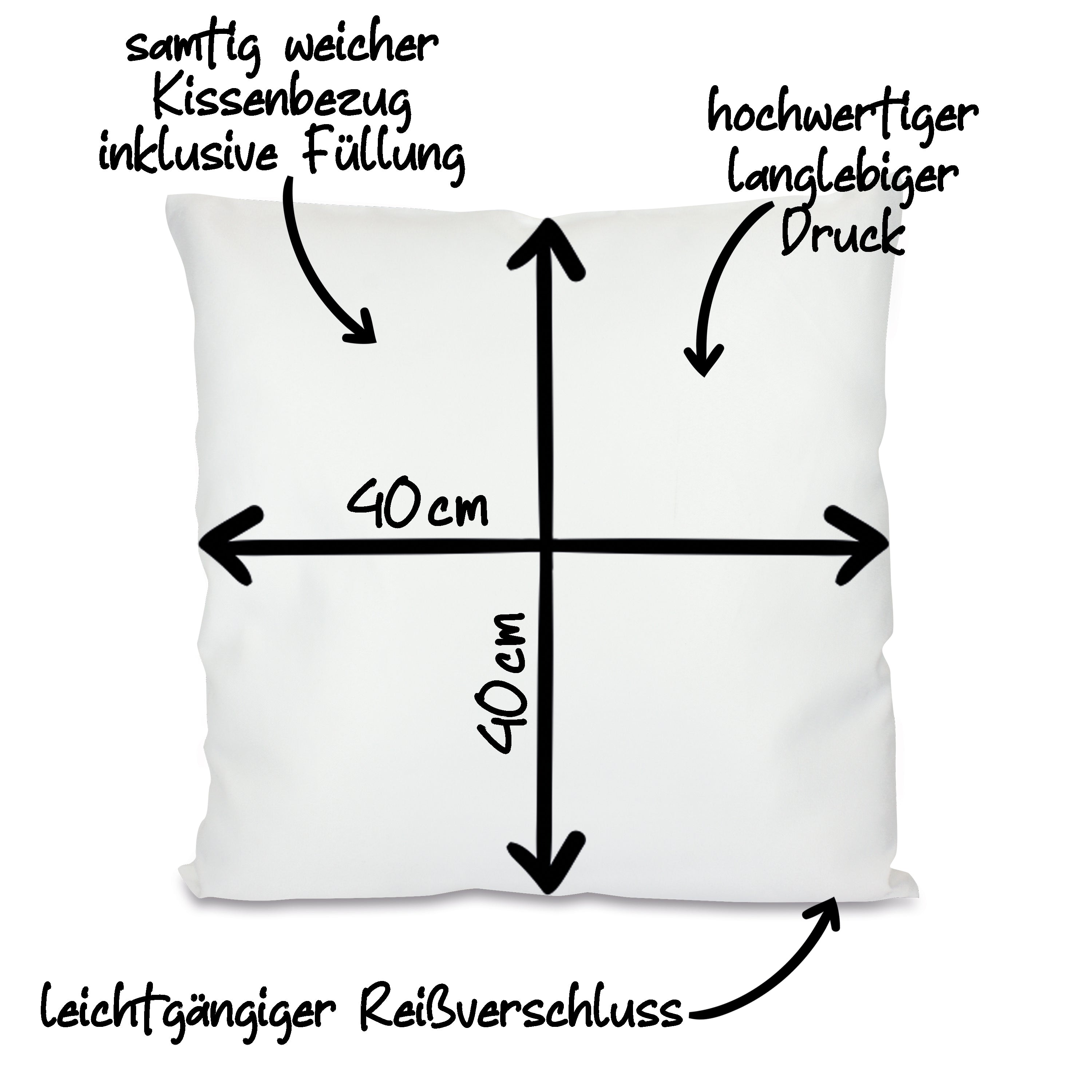 Kissen mit Motiv - Für den absolut perfektesten im Universum - Schatz - Dekokissen mit Füllung | 40x40cm