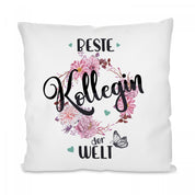 Kissen mit Motiv Modell: Beste Kollegin der Welt - Dekokissen mit Füllung | 40x40cm