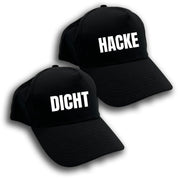 2er Set Baseball Caps mit Spruch | Hacke Dicht | Farbwahl | OneSize durch verstellbaren Klettverschluss