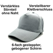 2er Set Baseball Caps mit Spruch | Hacke Dicht | Farbwahl | OneSize durch verstellbaren Klettverschluss