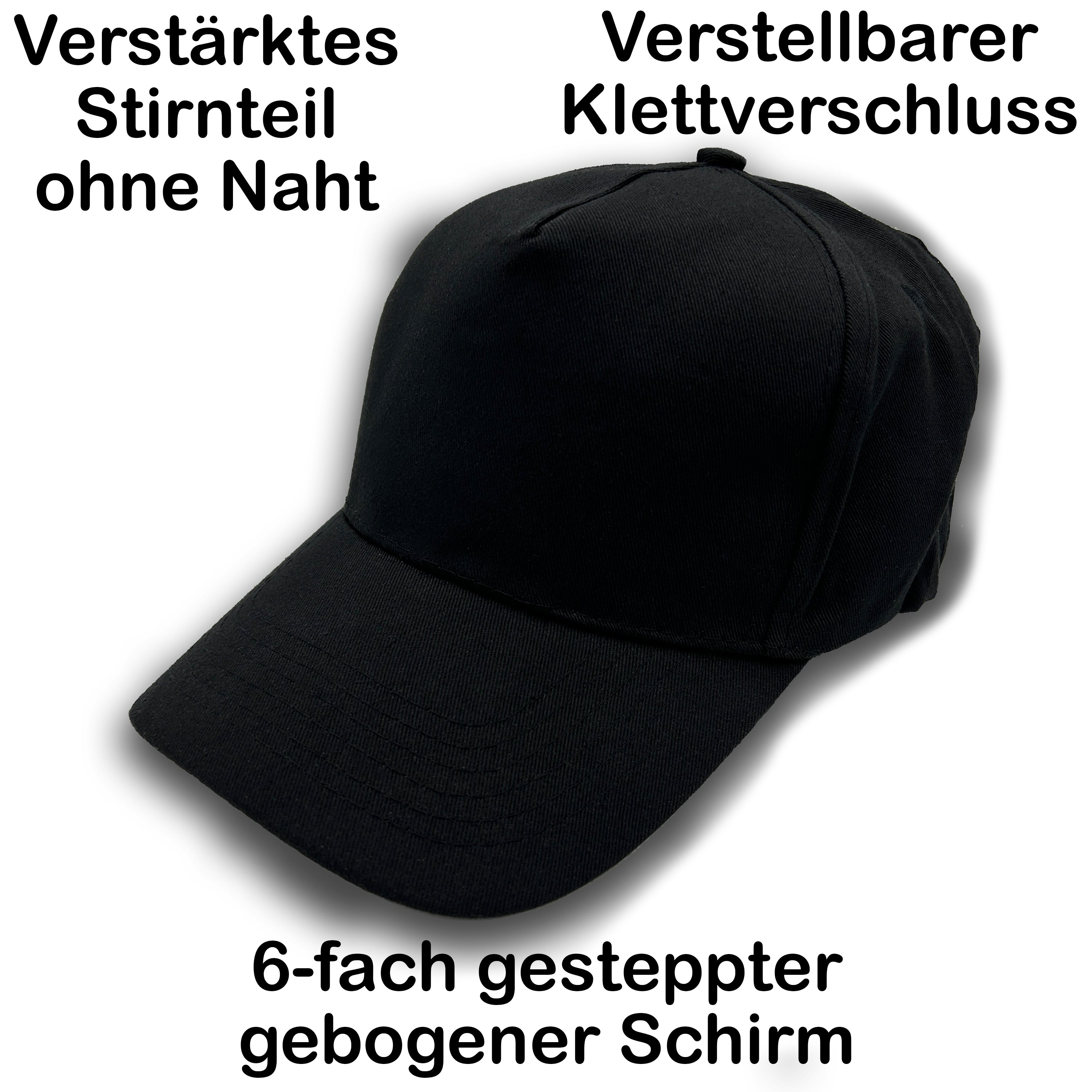 2er Set Baseball Caps mit Spruch | Hacke Dicht | Farbwahl | OneSize durch verstellbaren Klettverschluss