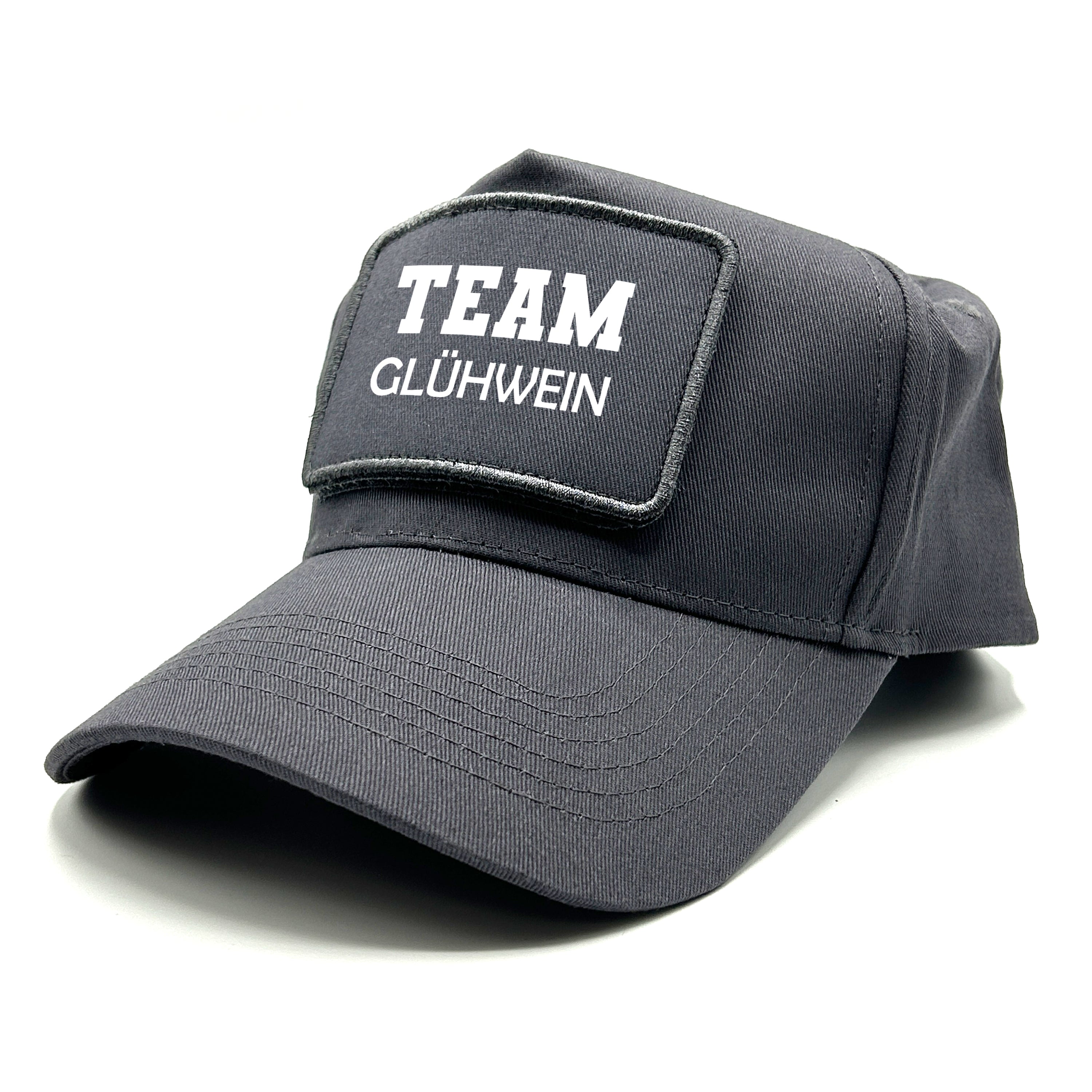 Baseball Cap mit Patch - Team Glühwein - Farbwahl | Unisex | OneSize durch verstellbaren Klipp-Verschluss