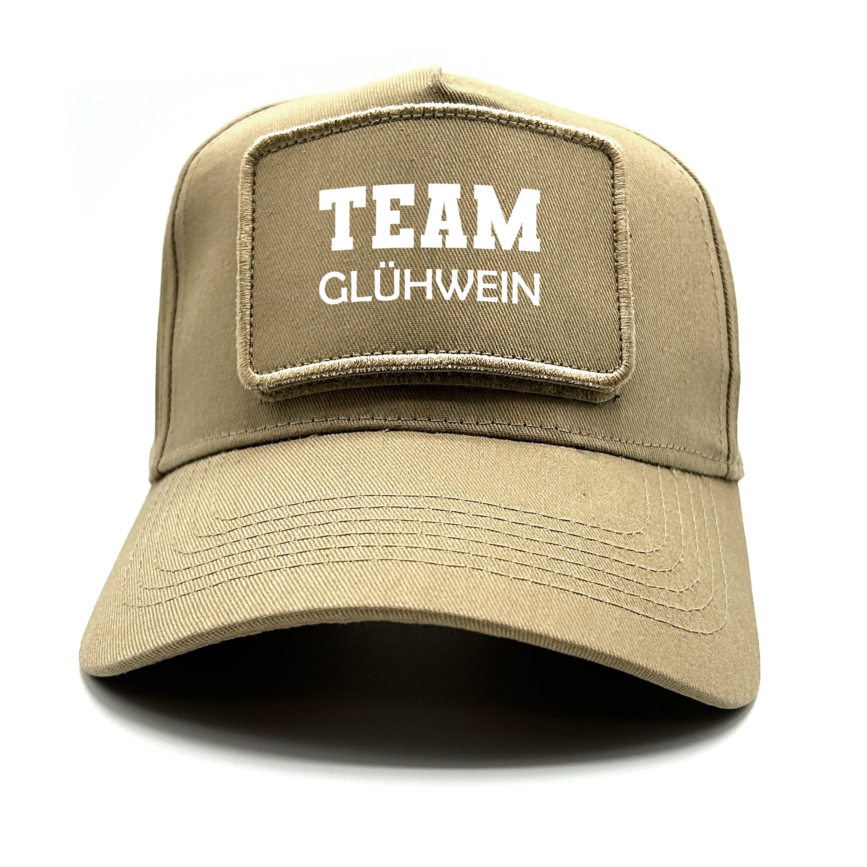 Baseball Cap mit Patch - Team Glühwein - Farbwahl | Unisex | OneSize durch verstellbaren Klipp-Verschluss