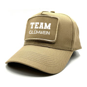 Baseball Cap mit Patch - Team Glühwein - Farbwahl | Unisex | OneSize durch verstellbaren Klipp-Verschluss