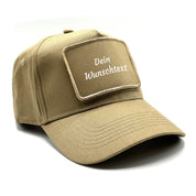 personalisierte Baseball Cap mit Patch und Wunschtext - Farbwahl | Unisex | OneSize durch verstellbaren Klipp-Verschluss