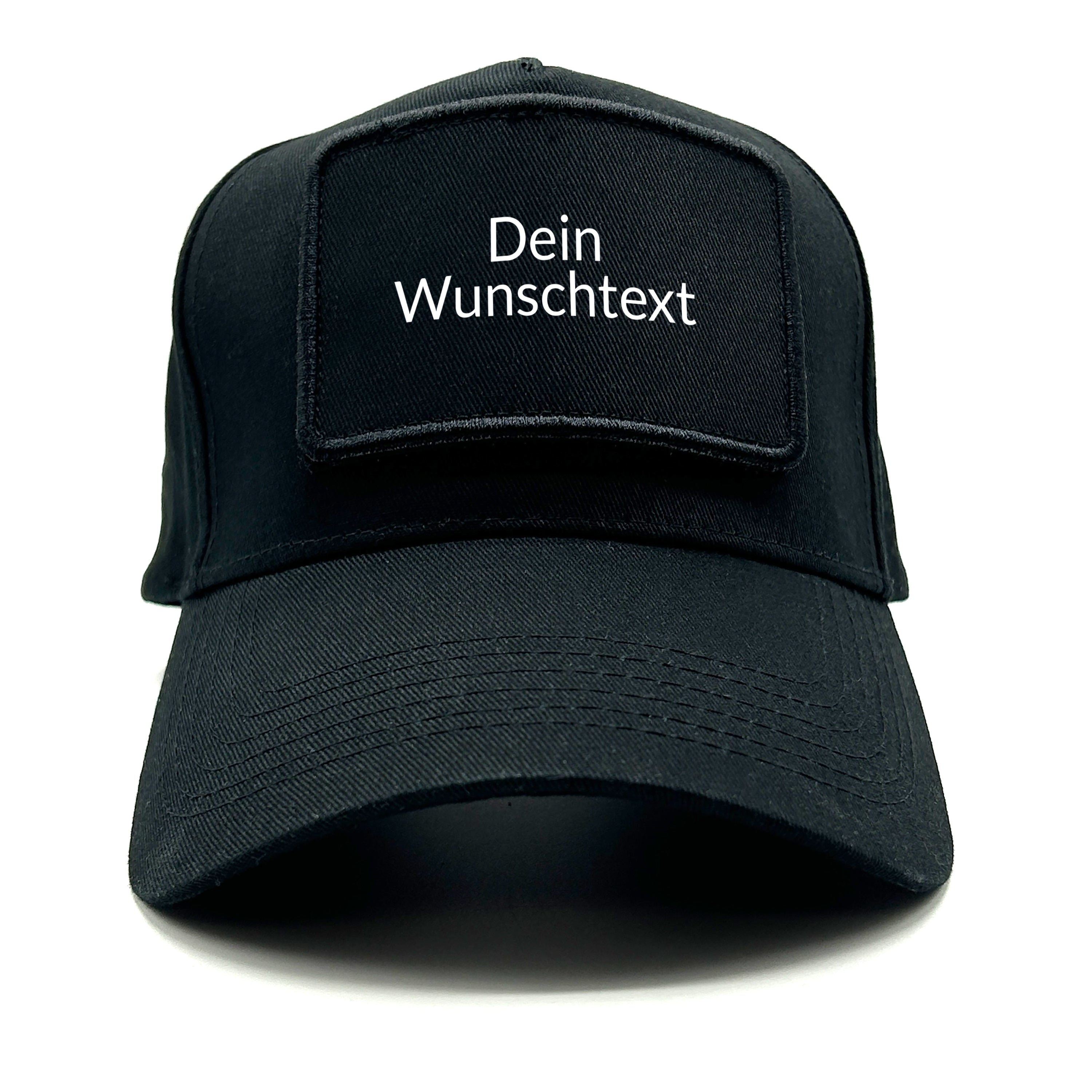 personalisierte Baseball Cap mit Patch und Wunschtext - Farbwahl | Unisex | OneSize durch verstellbaren Klipp-Verschluss