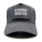 Baseball Cap mit Patch - N´Scheiss muss ich - Farbwahl | Unisex | OneSize durch verstellbaren Klipp-Verschluss