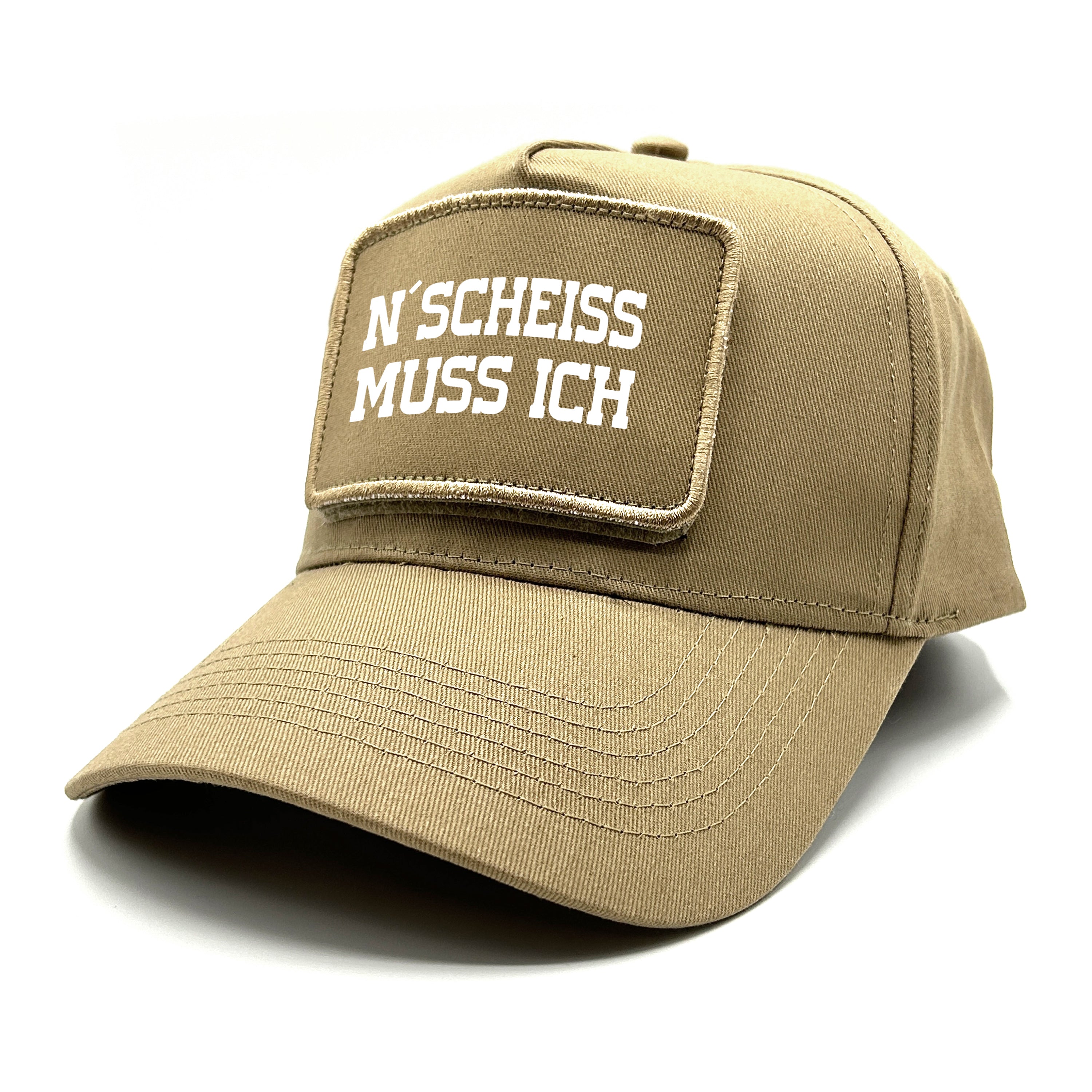 Baseball Cap mit Patch - N´Scheiss muss ich - Farbwahl | Unisex | OneSize durch verstellbaren Klipp-Verschluss