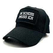 Baseball Cap mit Patch - N´Scheiss muss ich - Farbwahl | Unisex | OneSize durch verstellbaren Klipp-Verschluss