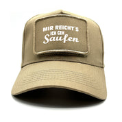 Baseball Cap mit Patch - Mir reicht´s ich geh Saufen - Farbwahl | Unisex | OneSize durch verstellbaren Klipp-Verschluss