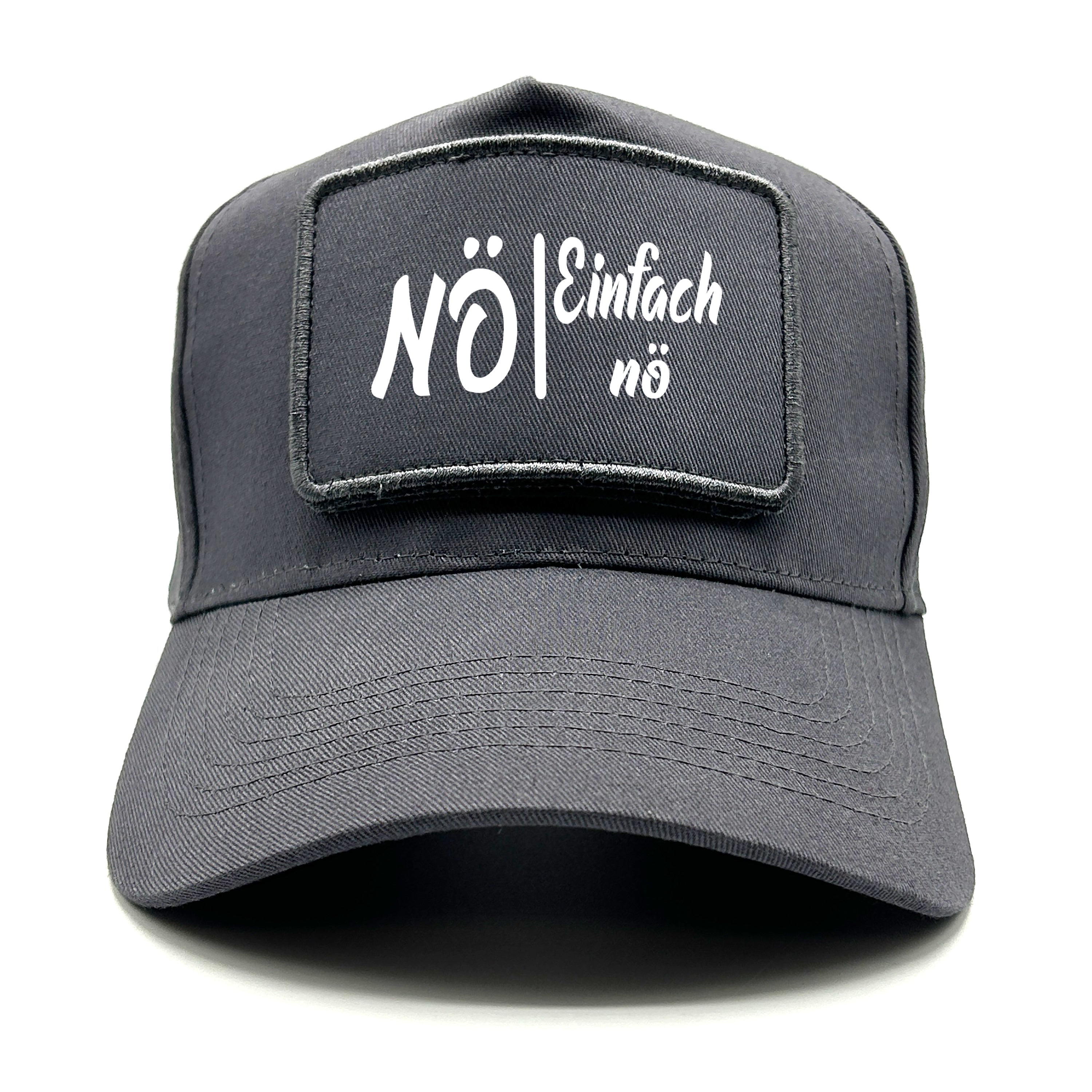 Baseball Cap mit Patch - Nö - Einfach nö - Farbwahl | Unisex | OneSize durch verstellbaren Klipp-Verschluss