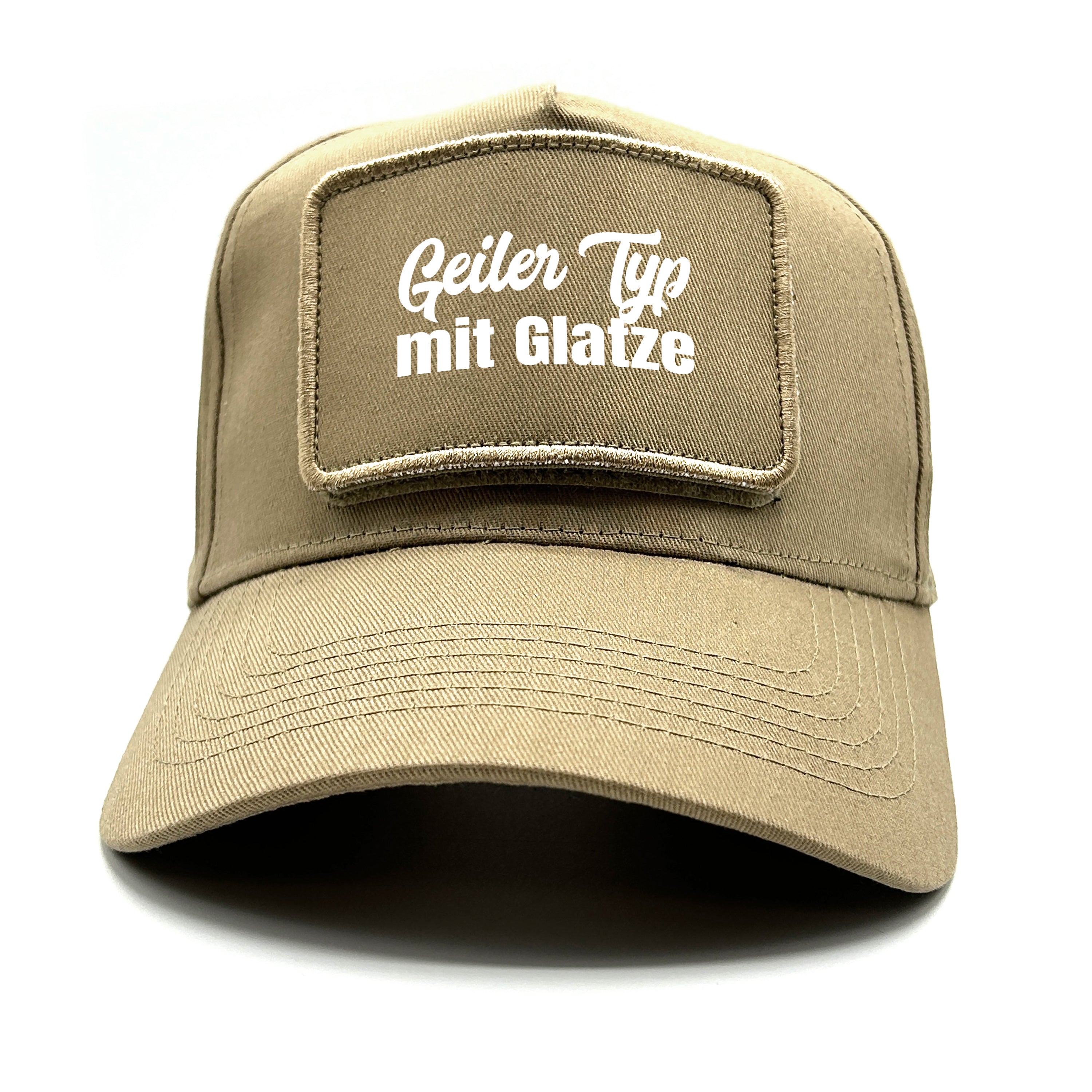 Baseball Cap mit Patch - Geiler Typ mit Glatze - Farbwahl | Unisex | OneSize durch verstellbaren Klipp-Verschluss