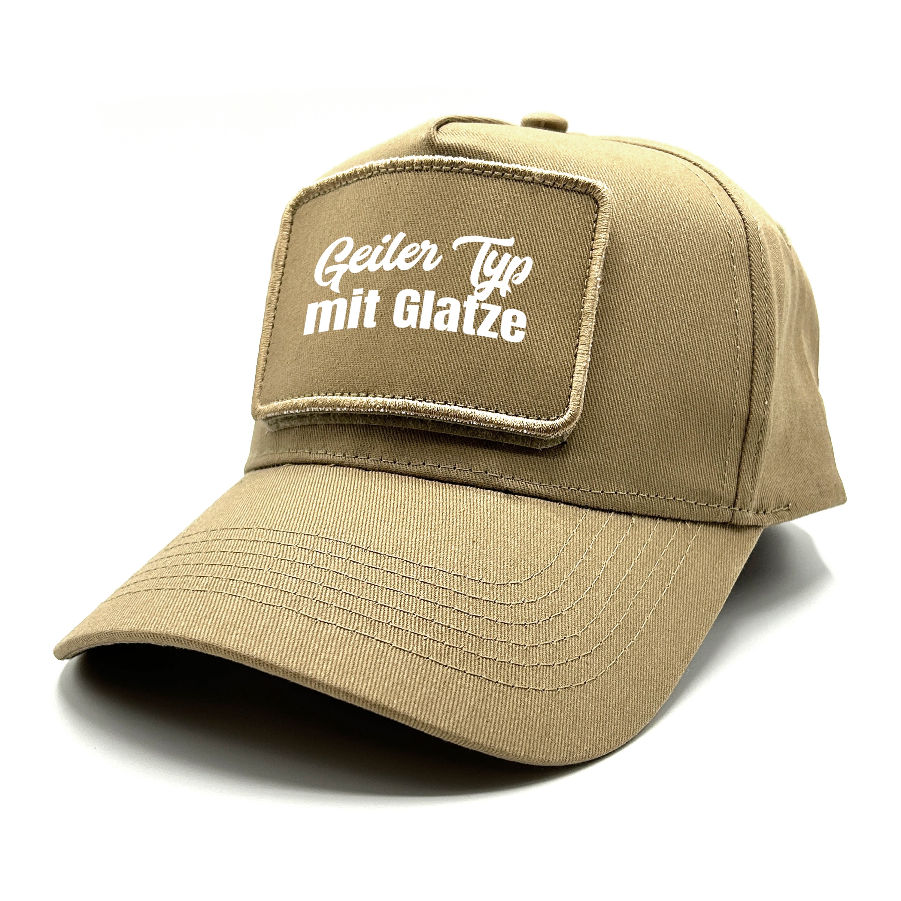 Baseball Cap mit Patch - Geiler Typ mit Glatze - Farbwahl | Unisex | OneSize durch verstellbaren Klipp-Verschluss