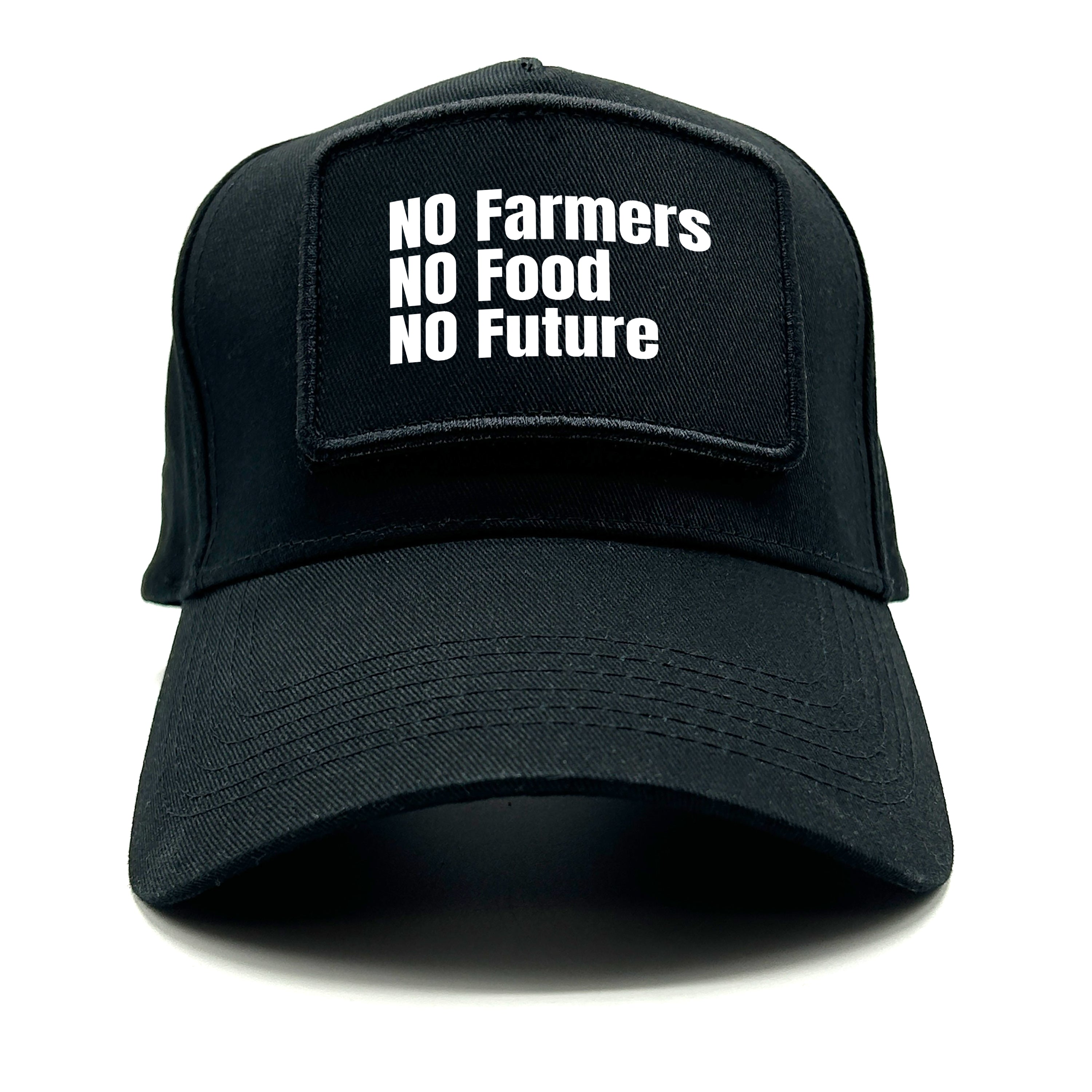 Baseball Cap mit Patch - No Farmers no Food no Future - Farbwahl | Unisex | OneSize durch verstellbaren Klipp-Verschluss