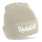 Beanie Strickmütze mit Spruch | Hackedicht | Farbwahl | Angenehm weich | Onesize