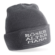 Beanie Strickmütze mit Spruch | Böser alter Mann | Farbwahl | Angenehm weich | Onesize