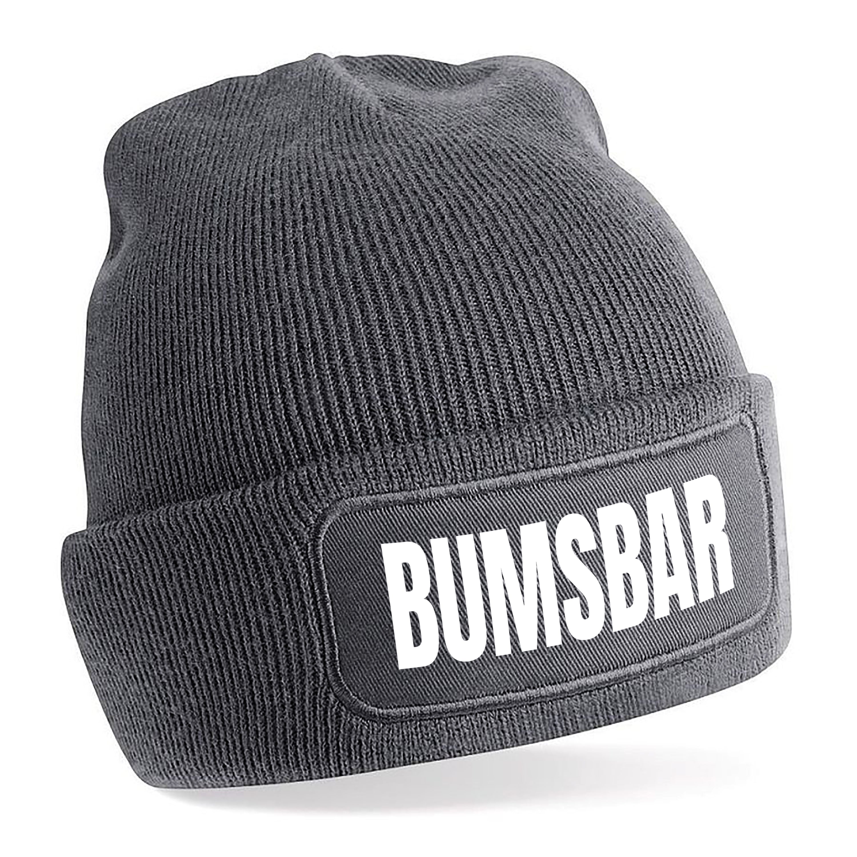 Beanie Strickmütze mit Spruch | Bumsbar | Farbwahl | Angenehm weich | Onesize