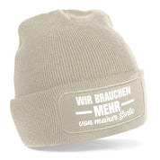 Beanie Strickmütze mit Spruch | Mehr von meiner Sorte | Farbwahl | Angenehm weich | Onesize