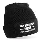 Beanie Strickmütze mit Spruch | Mehr von meiner Sorte | Farbwahl | Angenehm weich | Onesize