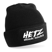 Beanie Strickmütze mit Spruch | Hetz mich nicht | Farbwahl | Angenehm weich | Onesize