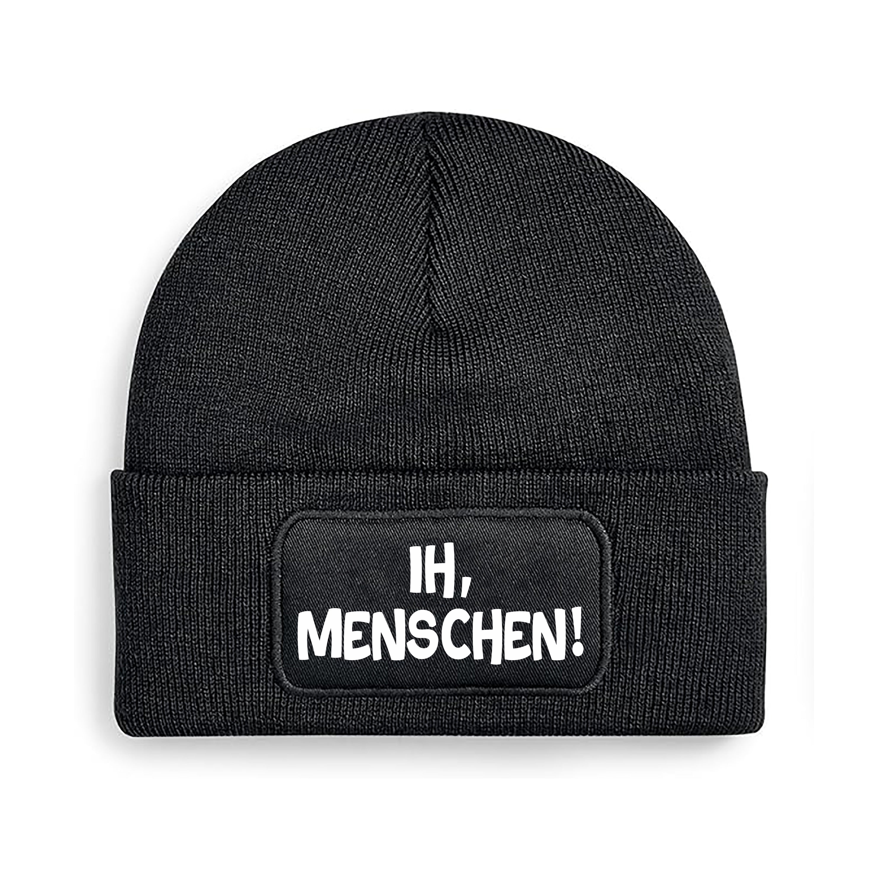 Beanie Strickmütze mit Spruch | Ih, Menschen! | Farbwahl | Angenehm weich | Onesize