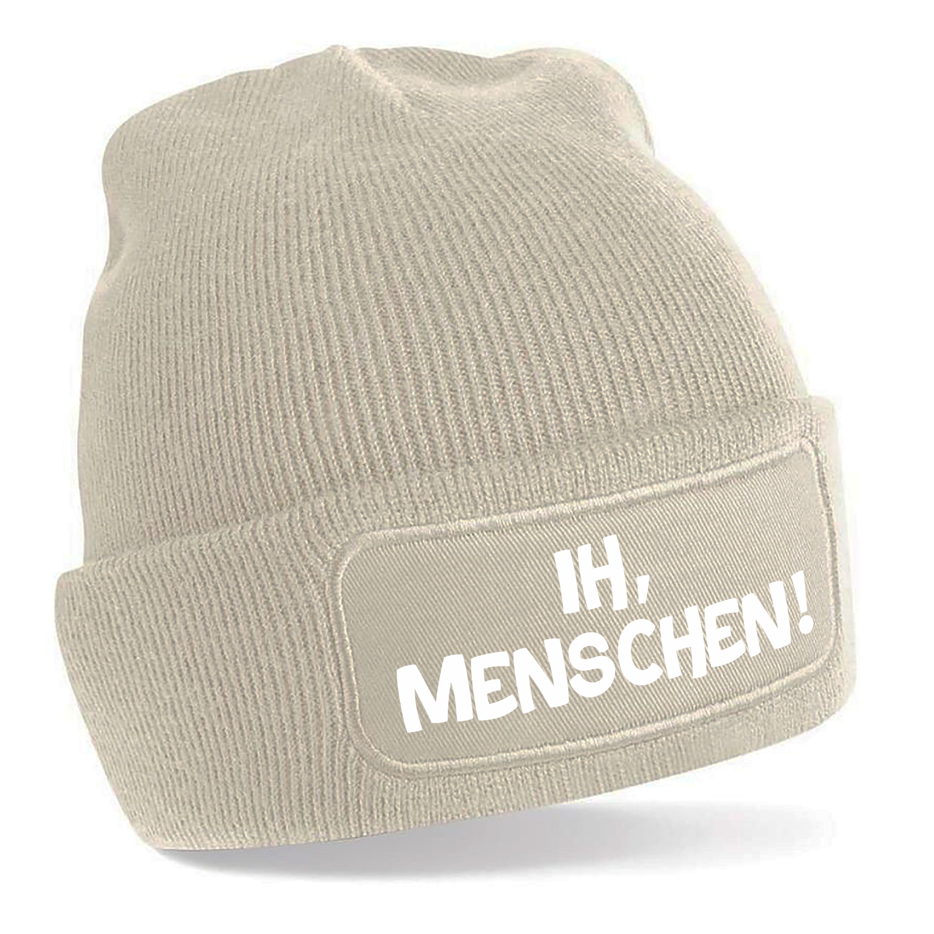 Beanie Strickmütze mit Spruch | Ih, Menschen! | Farbwahl | Angenehm weich | Onesize