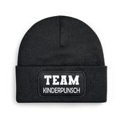 Beanie Strickmütze mit Spruch | TEAM Kinderpunsch | Farbwahl | Angenehm weich | Onesize