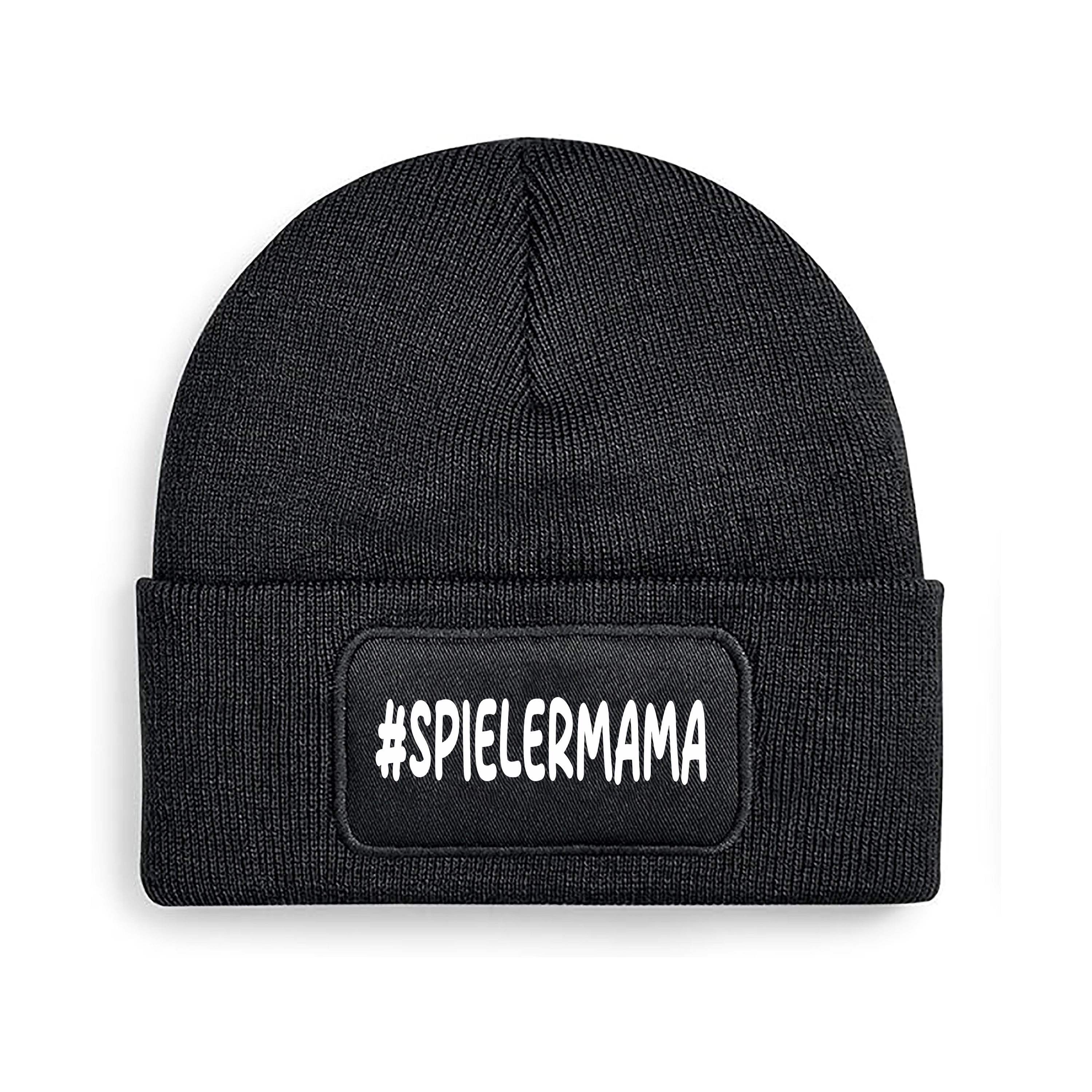 Beanie Strickmütze mit Spruch | #spielermama - Spielermama | Farbwahl | Angenehm weich | Onesize