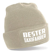 Beanie Strickmütze mit Spruch | Bester Taxifahrer | Farbwahl | Angenehm weich | Onesize
