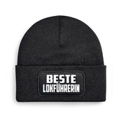 Beanie Strickmütze mit Spruch | Beste Lokführerin | Farbwahl | Angenehm weich | Onesize