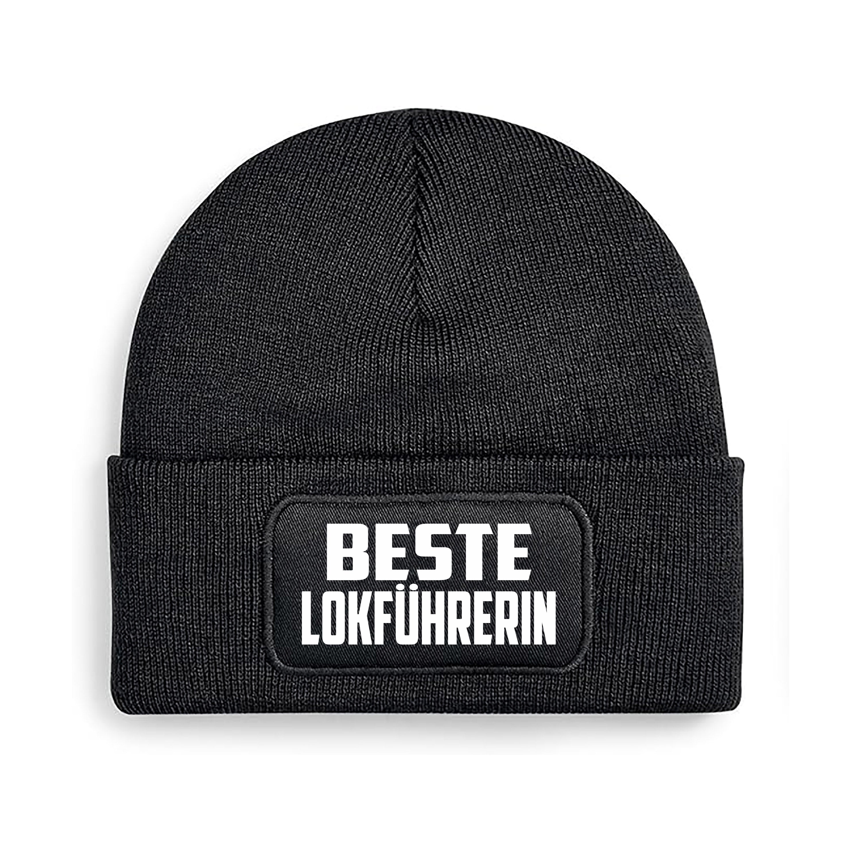 Beanie Strickmütze mit Spruch | Beste Lokführerin | Farbwahl | Angenehm weich | Onesize
