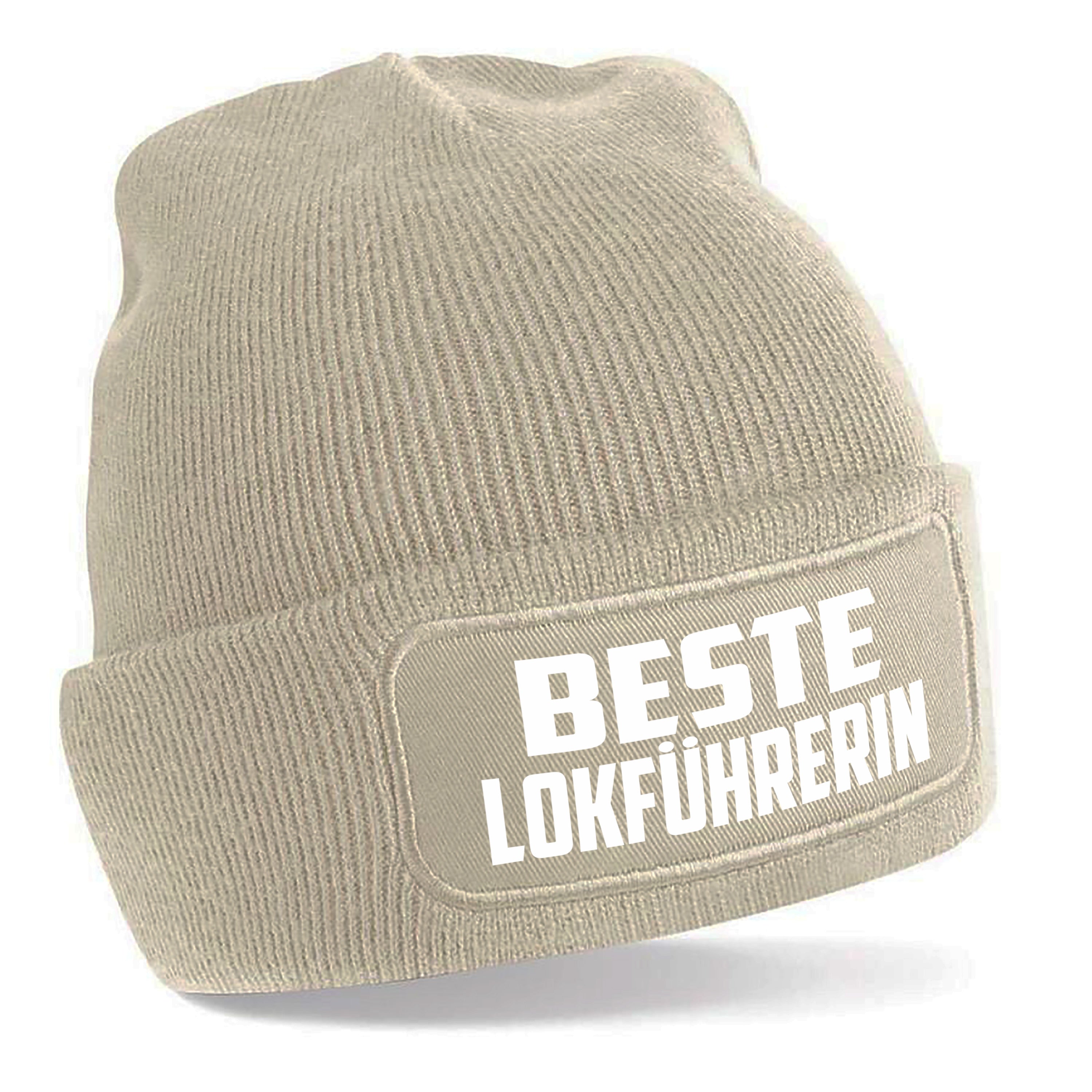 Beanie Strickmütze mit Spruch | Beste Lokführerin | Farbwahl | Angenehm weich | Onesize