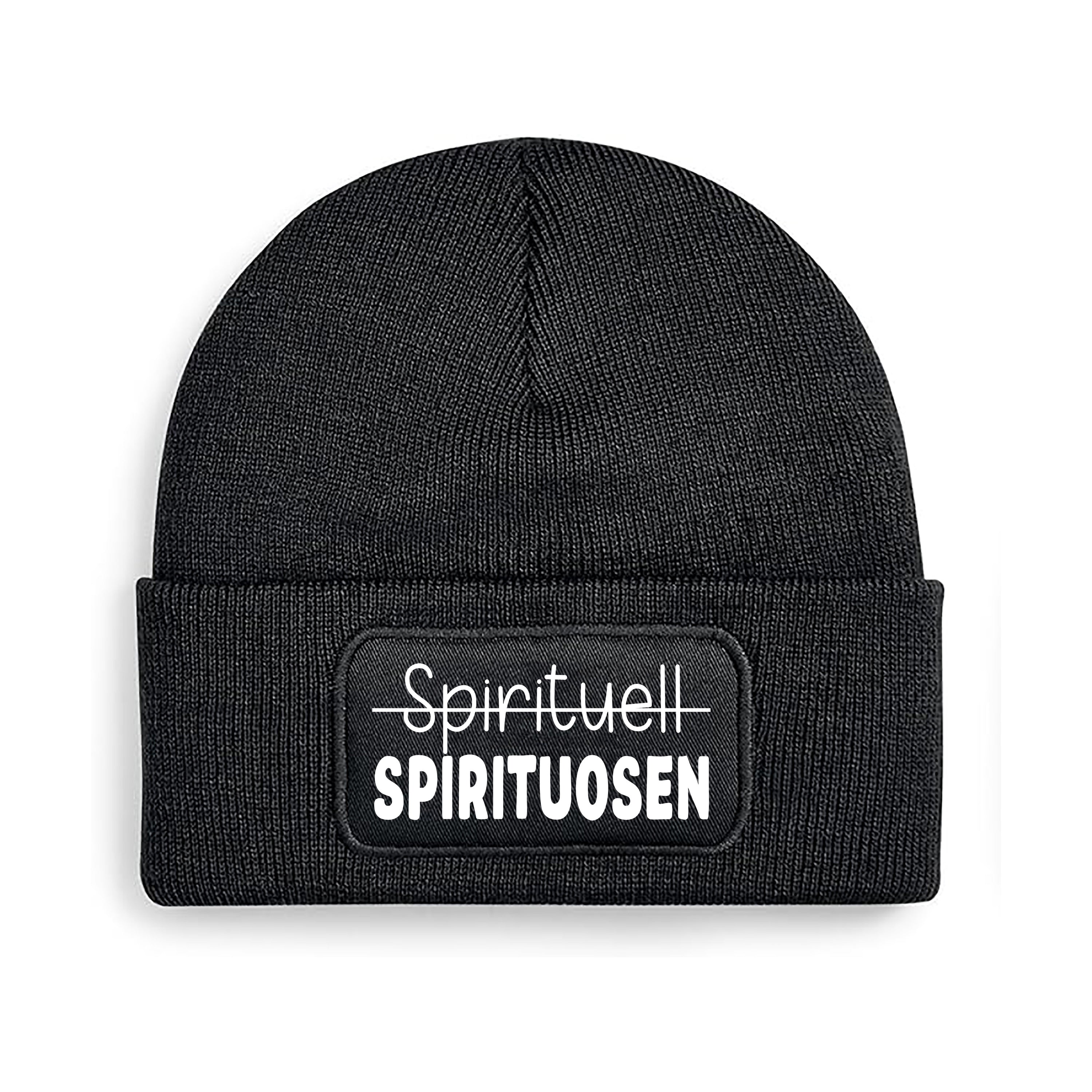Beanie Strickmütze mit Spruch | Spirituell - SPIRITOUSEN | Farbwahl | Angenehm weich | Onesize