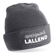 Beanie Strickmütze mit Spruch | sprachgewandt - LALLEND | Farbwahl | Angenehm weich | Onesize