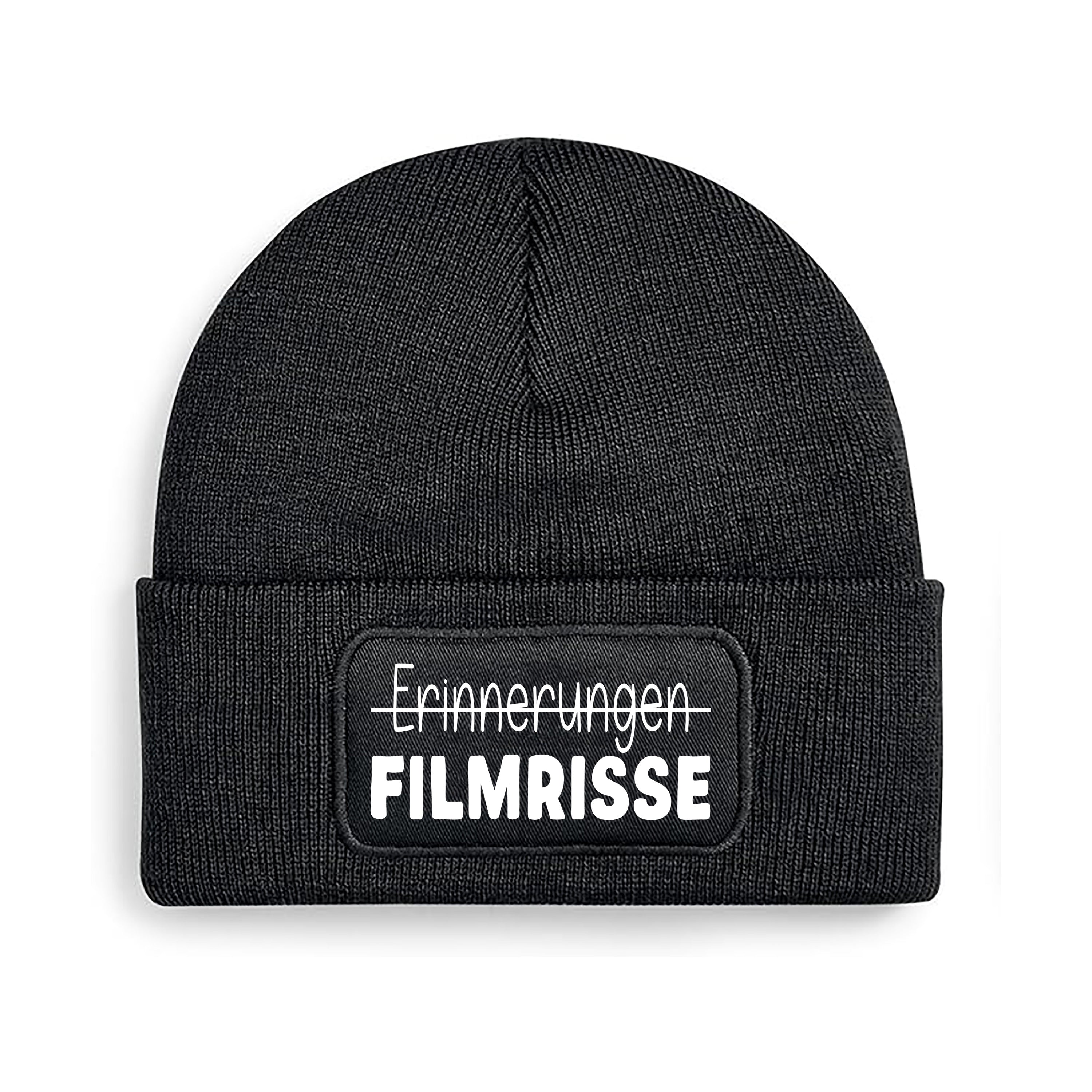 Beanie Strickmütze mit Spruch | Erinnerungen - FILMRISSE | Farbwahl | Angenehm weich | Onesize