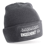 Beanie Strickmütze mit Spruch | ausgewogen - EINGESCHENKT | Farbwahl | Angenehm weich | Onesize