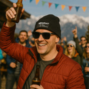 Beanie Strickmütze mit Spruch | Glatze? - ja, nein, vielleicht | Farbwahl | Angenehm weich | Onesize