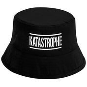 Bucket Hat Schwarz – Katastrophe – Fischerhut mit Spruch – Unisex Einheitsgröße – Festivalhut / Sonnenhut für Damen & Herren