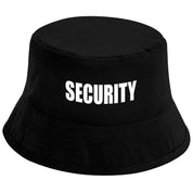 Bucket Hat Schwarz – Security – Fischerhut mit Spruch – Unisex Einheitsgröße – Festivalhut / Sonnenhut für Damen & Herren