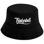 Bucket Hat Schwarz – Trinkerbell – Fischerhut mit Spruch – Unisex Einheitsgröße – Festivalhut / Sonnenhut für Damen & Herren