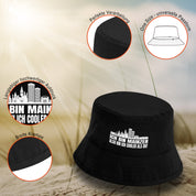 Bucket Hat Schwarz – Ich bin Mainzer also bin ich cooler als du! – Fischerhut mit Spruch – Unisex Einheitsgröße – Festivalhut / Sonnenhut für Damen & Herren