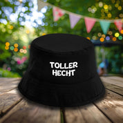 Bucket Hat Schwarz – Toller Hecht – Fischerhut mit Spruch – Unisex Einheitsgröße – Festivalhut / Sonnenhut für Damen & Herren