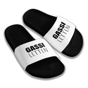 Badelatschen mit Motiv | Gassi Letten | lustige Badesandalen in vielen Größen und Farben