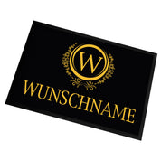 personalisierte Fußmatte mit Wunschname  - Familienname - für innen und außen | 60x40cm