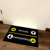 Fußmatte mit Motiv - Arrivals - Departures - für innen und außen | 60x40cm